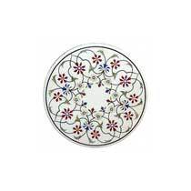 White Marble Inlay Table Tops